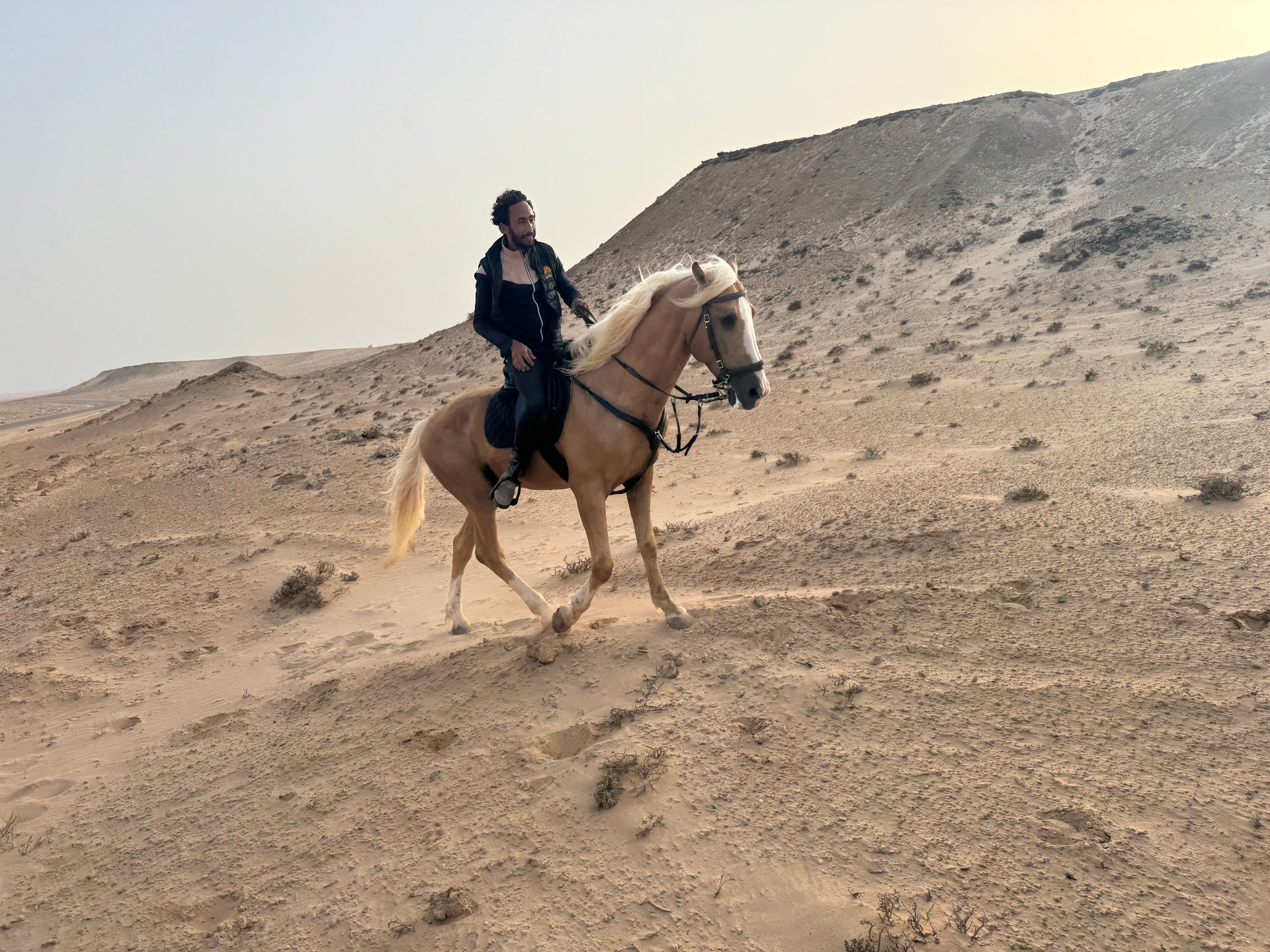 Paardrijden in de woestijn